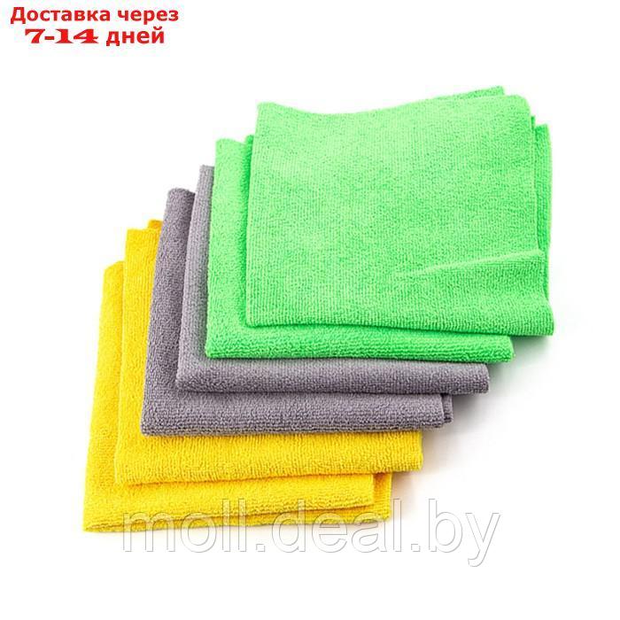 Микрофибра без оверлока Shine Systems Terry Towel, 40*40 см, 6 шт - фото 6 - id-p215249443