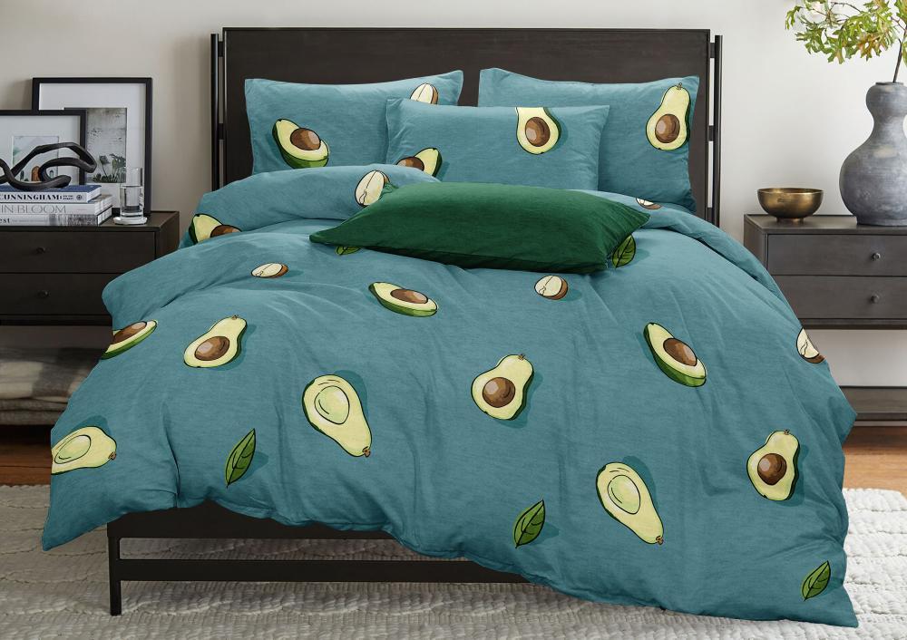 Постельное белье бязь Евро "СонМаркет" пр/рез 180х200 (нав. 70х70) Avocado