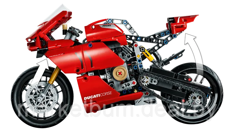 Конструктор LEGO Technic, Ducati Panigale V4 R, 42107 - фото 7 - id-p215272319