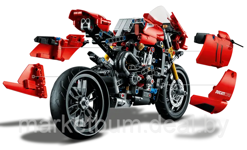 Конструктор LEGO Technic, Ducati Panigale V4 R, 42107 - фото 8 - id-p215272319