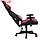 Кресло игровое Cactus CS-CHR-090BLR, до 120 кг, экокожа, черно-красное, фото 5