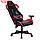 Кресло игровое Cactus CS-CHR-090BLR, до 120 кг, экокожа, черно-красное, фото 6