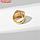 Кольцо мужское "Перстень" рельеф, цвет зелёный в золоте, 19 размер, фото 2