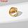 Кольцо мужское "Перстень" рельеф, цвет зелёный в золоте, 23 размер, фото 2