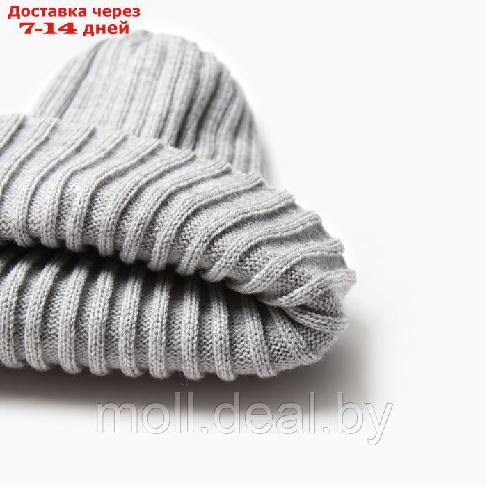 Шапка для девочки, цвет серый, размер 56-58 - фото 2 - id-p215261915