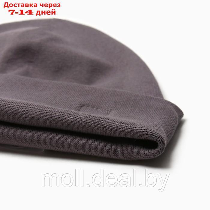 Комплект для мальчика (снуд и шапка), цвет тёмно-серый, размер 46-50 - фото 3 - id-p215261924