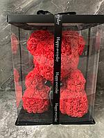 Медведь из долговечных 3D роз ручной работы разные расцветки, фото 7