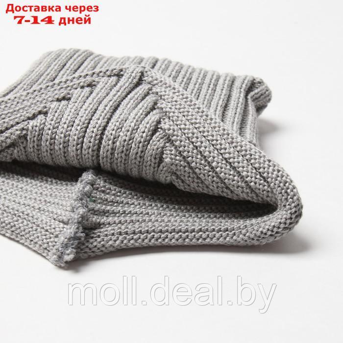Комплект детский (шапка, снуд) MINAKU р-р 48-50, цвет серый - фото 3 - id-p215258542
