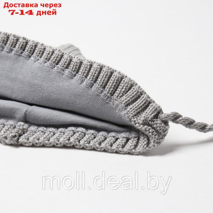 Комплект детский (шапка, снуд) MINAKU р-р 42-44, цвет серый - фото 2 - id-p215258597