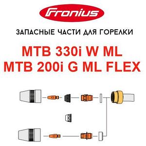 Запасные части для горелок Fronius MTB 330i W ML / MTB 200i G ML FLEX