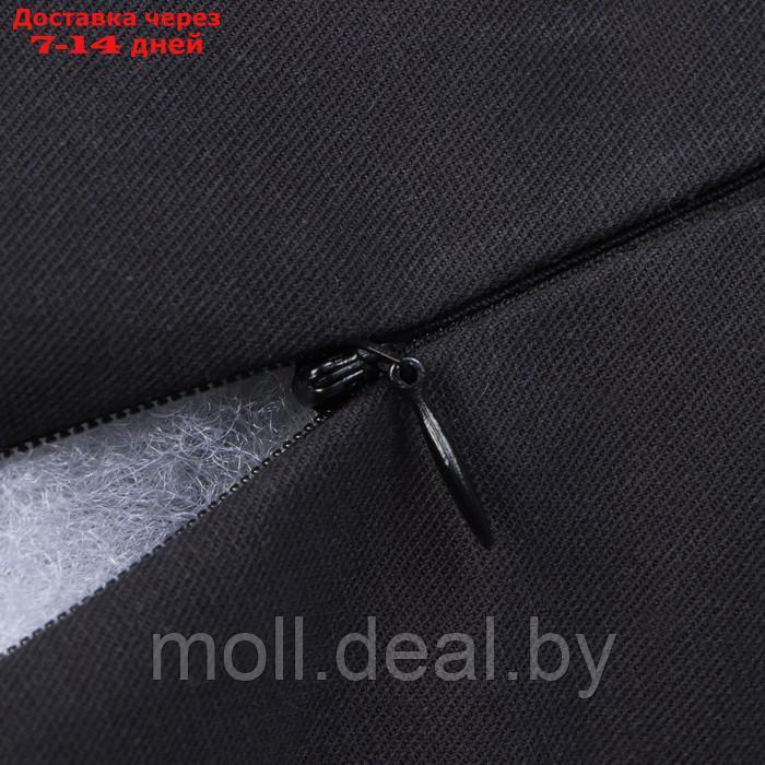 Подушка Этель, 45х45+1 см, цвет чёрный, 100% хлопок - фото 5 - id-p215260558