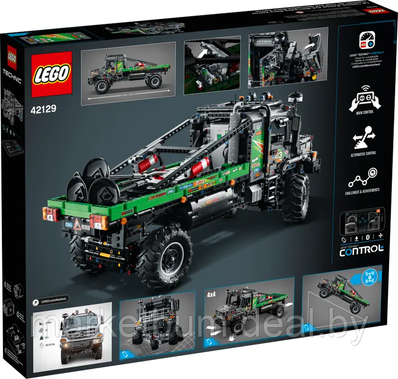 Конструктор LEGO Technic 42129 Mercedes-Benz Zetros 4-колесный грузовик с дистанционным управле - фото 8 - id-p215272743