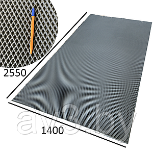 Материал для ковриков EVA ЭВА РОМБ цвет - серый 1400*2550 мм