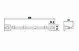 Savol Планка с 4 крючками S-06574A хром, фото 2