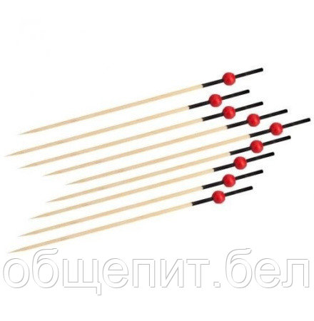 Пики дерев. Красная Жемчужина 12 см. 100 шт/уп. бамбук /1/