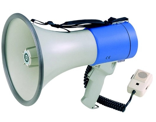 SHOW ER-66 - мегафон ручной 25 Вт, выносной микрофон, пластик