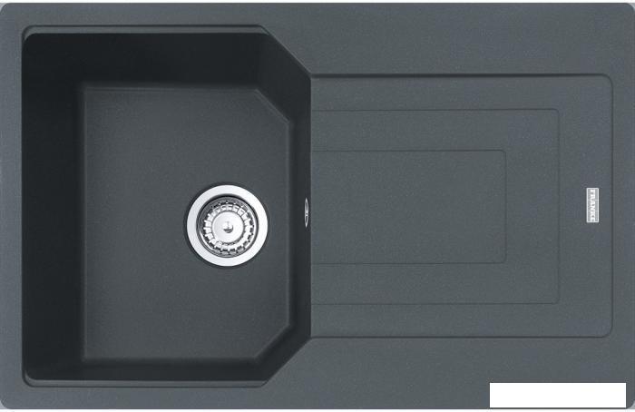 Мойка UBG 611-78 3,5", графит, стоп-вентиль в комплекте, монтаж Fast Fix, монтаж на столешнице от 12 мм - фото 1 - id-p215144265