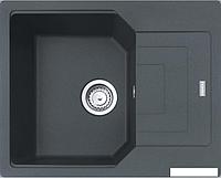 Мойка UBG 611-62 3,5", графит, стоп-вентиль в комплекте, монтаж Fast Fix, монтаж на столешнице от 12 мм