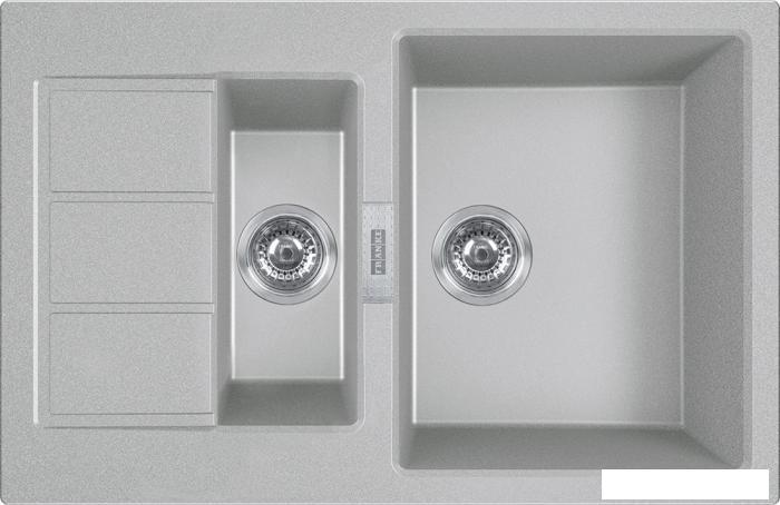 Мойка S2D 651-78 цвет серый, вентиль-автомат, скрытый перелив под пластиной, сифон в комплекте 143.0628.386 - фото 1 - id-p215144299