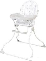 Высокий стульчик Polini Kids 252 (звездное сияние, белый/серый)