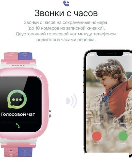 Детские умные часы Prolike PLSW18PN (розовый) - фото 5 - id-p214715362