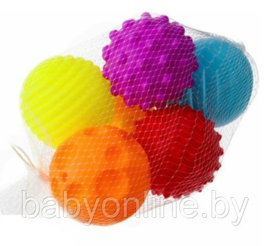 Набор текстурных тактильных игрушек Сенсорные мячики арт KM261A - фото 1 - id-p215279084