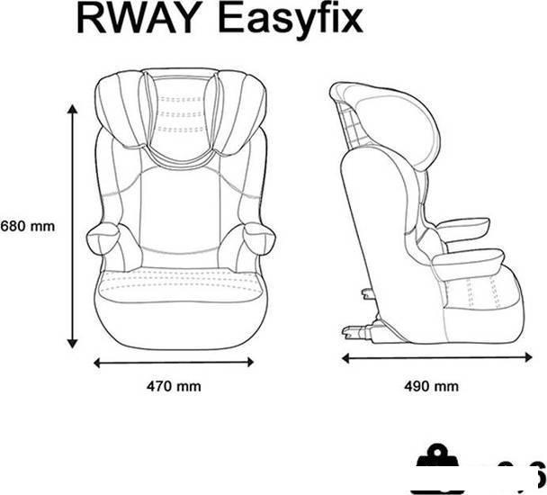 Детское автокресло Nania Rway Easyfix (racing luxe ruby) - фото 5 - id-p214778458