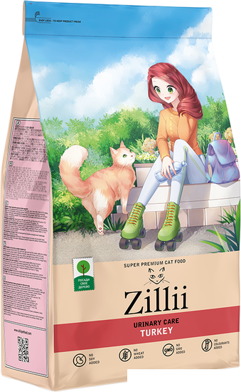 Сухой корм для кошек Zillii Urinary Care индейка 2 кг - фото 1 - id-p214778472