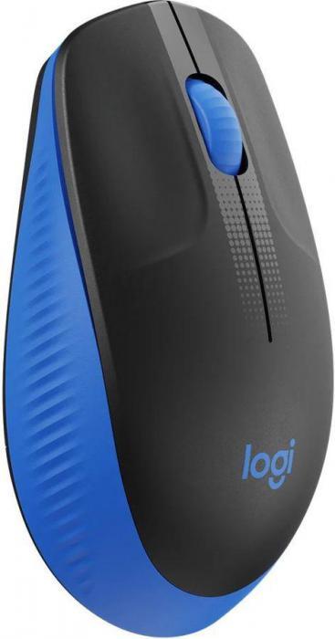 Мышь Logitech M191, оптическая, беспроводная, USB, черный и синий [910-005909] - фото 2 - id-p215243786