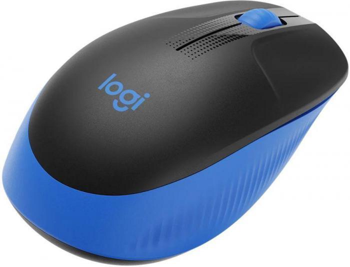 Мышь Logitech M191, оптическая, беспроводная, USB, черный и синий [910-005909] - фото 4 - id-p215243786