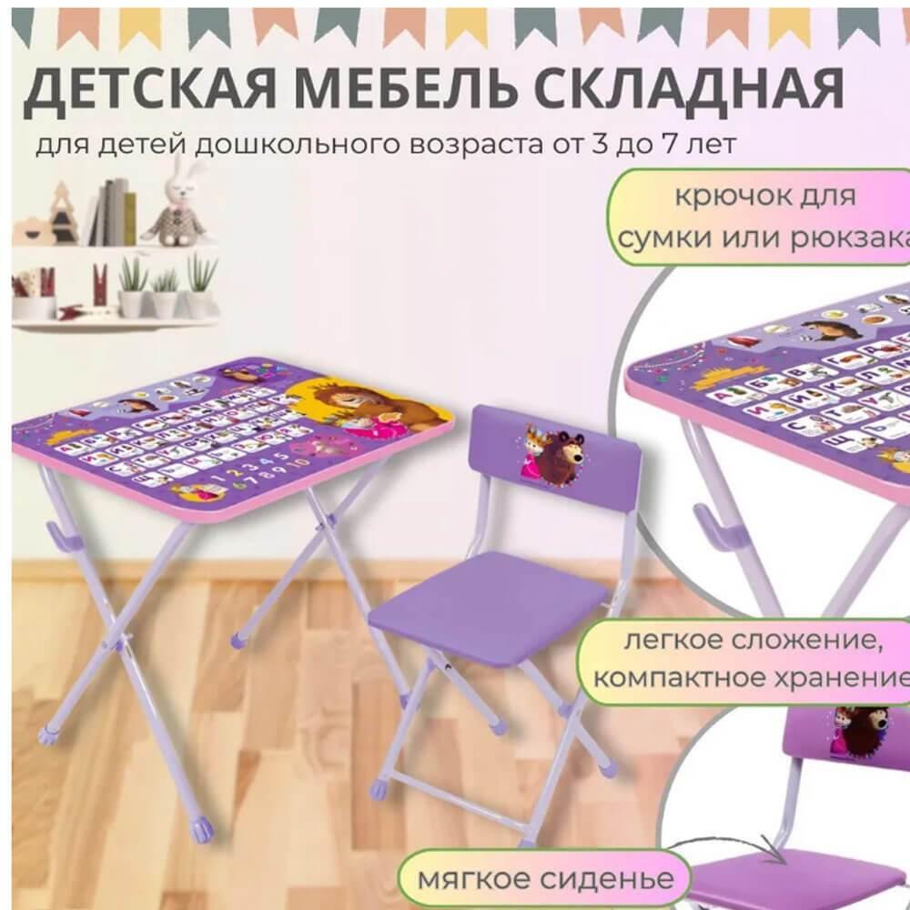 Комплект детской мебели Ника Маша и Медведь Азбука ММД2/А1