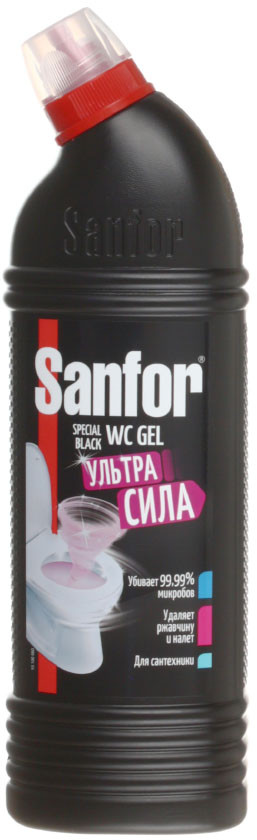 Средство для чистки Sanfor 750 г, Special Black, без хлора - фото 1 - id-p5095191