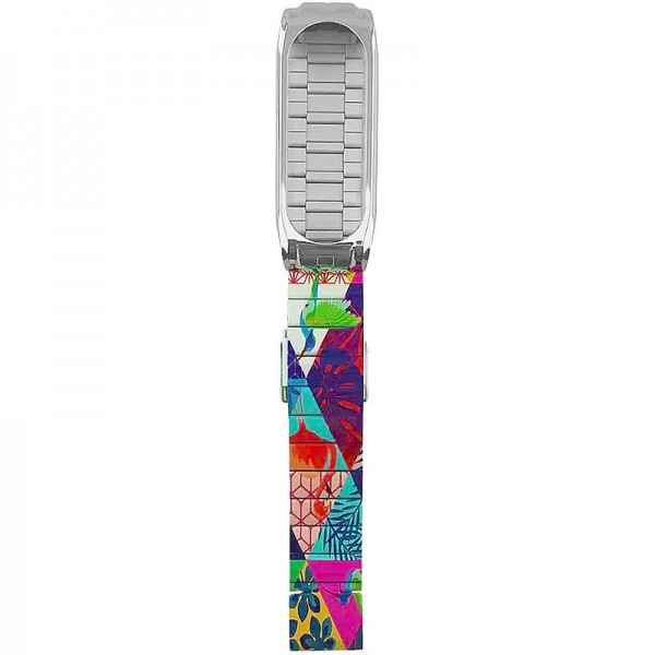 Металлический блочный браслет Rumi Snake для Xiaomi Smart Band 8 Африка - фото 1 - id-p213043383
