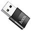 Переходник USB - Type-C - HOCO UA17, OTG, чёрный, фото 4