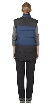 Жилет СИРИУС-ЕВРОНИКА утепленный синий с чёрным, фото 2