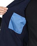 Жилет СИРИУС-ЕВРОПА удлиненный (на подкладке флис) темно-голубой, фото 3