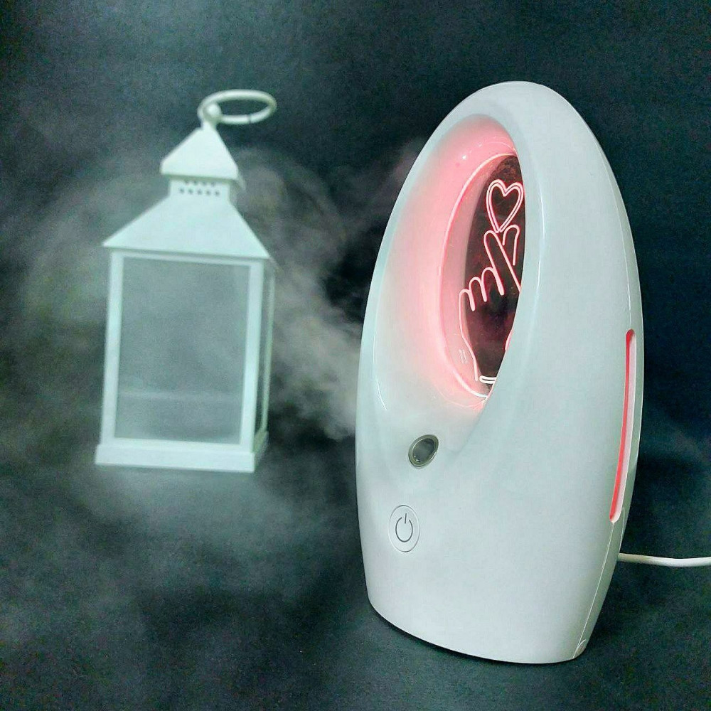 Ультразвуковой увлажнитель (аромадиффузор) воздуха ночник Humidifier Q2 с 3D подсветкой 320 ml - фото 6 - id-p215281228