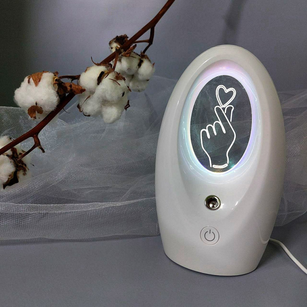 Ультразвуковой увлажнитель (аромадиффузор) воздуха ночник Humidifier Q2 с 3D подсветкой 320 ml - фото 9 - id-p215281228