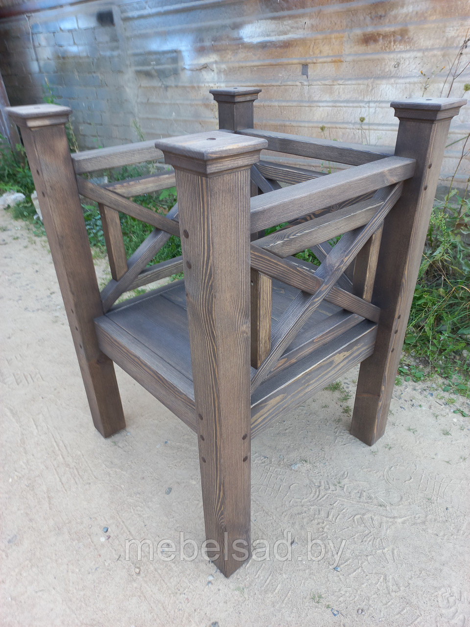 Кресло садовое из массива сосны "Прованс Супер №2" - фото 2 - id-p215281195