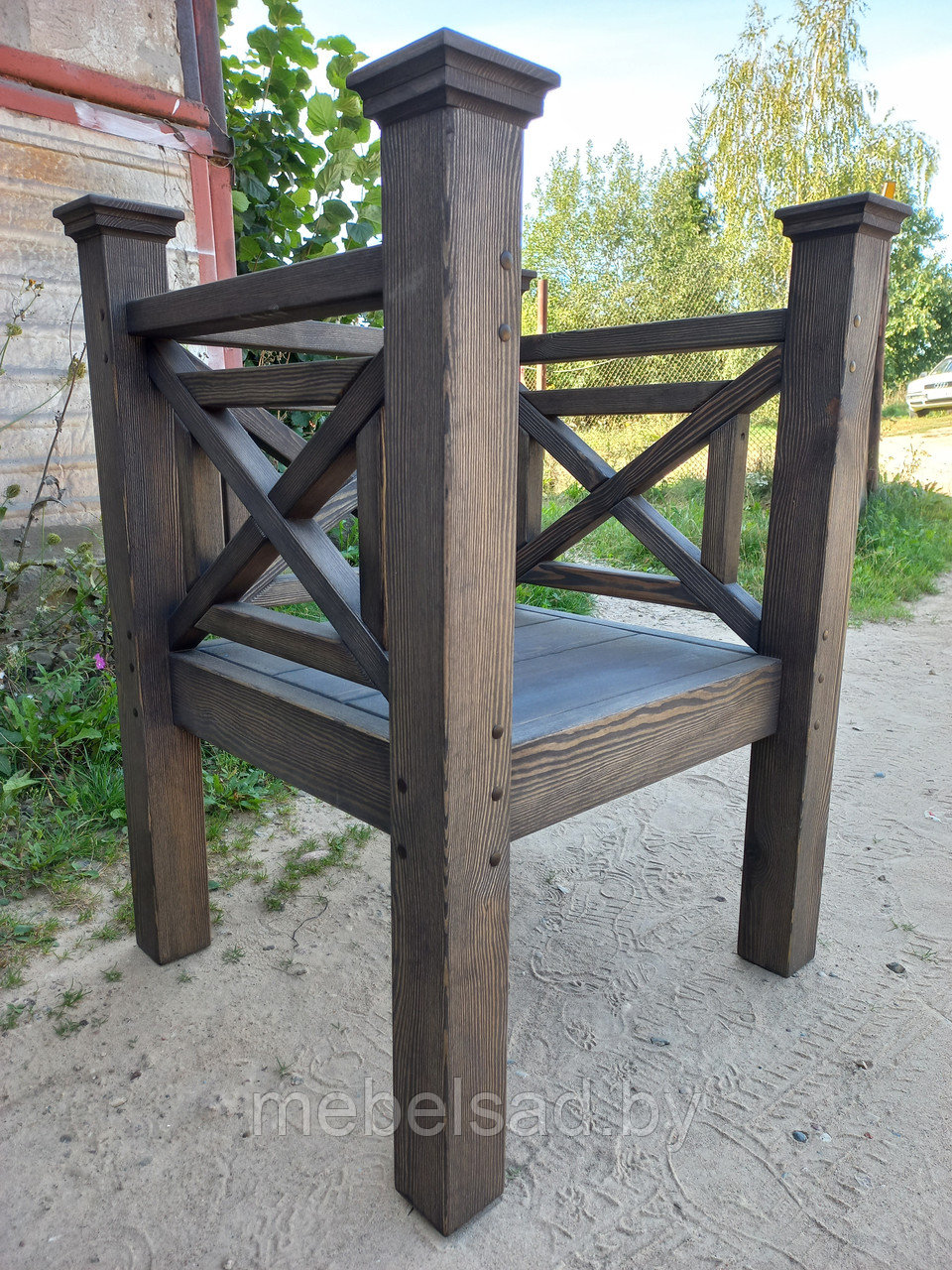 Кресло садовое из массива сосны "Прованс Супер №2" - фото 6 - id-p215281195