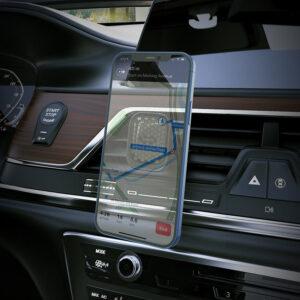 Автомобильный держатель для телефона S49 Fuerte series air outlet magnetic car holder черный - фото 5 - id-p215282346