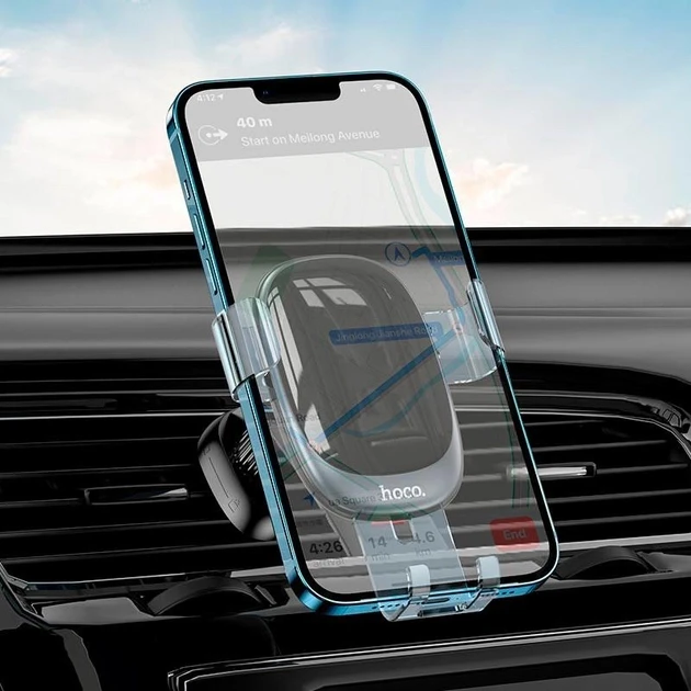 Автомобильный держатель для телефона H7 small gravity car holder(air outlet) черный - фото 3 - id-p215282434