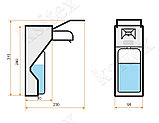 Дозатор локтевой для мыла жидкого Ksitex SM-1000, фото 2
