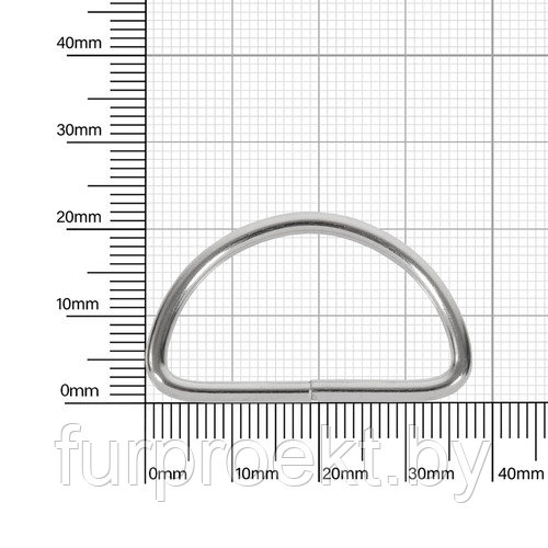 Полукольцо 30-31мм никель 2,5мм D - фото 1 - id-p154923676