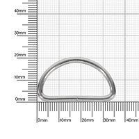 Полукольцо 30мм никель 2,8мм