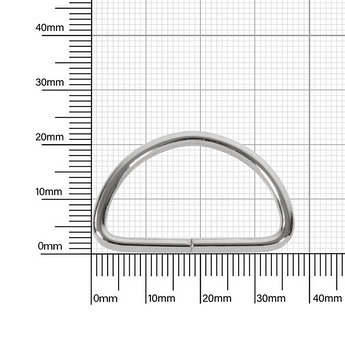 Полукольцо 30мм никель 2,8мм D