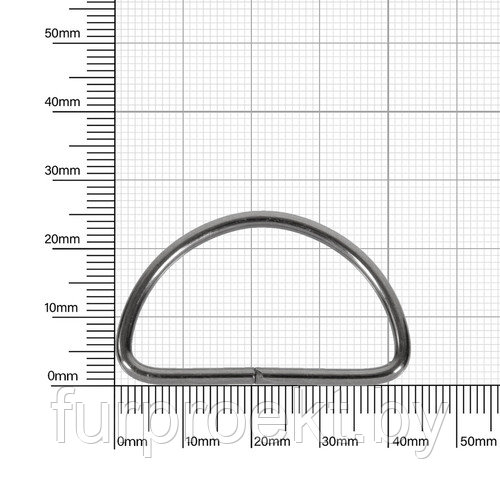 Полукольцо 38-39мм бл/ник 2,5мм D - фото 1 - id-p154923728