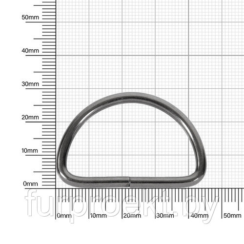 Полукольцо 40мм бл/ник 3,5 мм D