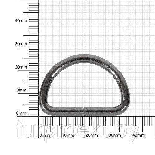 Полукольцо 30мм бл/ник 4мм D