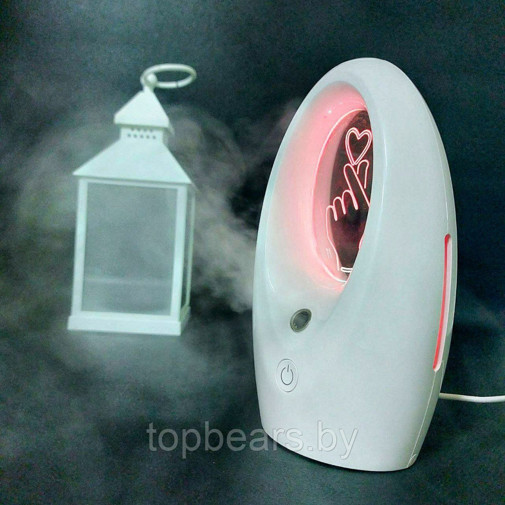 Ультразвуковой увлажнитель (аромадиффузор) воздуха ночник Humidifier Q2 с 3D подсветкой 320 ml - фото 8 - id-p215284301